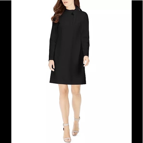 Calvin Klein Dresses & Skirts - 👗 NWT! Black Calvin Klein Tie Neck Dress